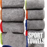 Vnoss Microfiber Yoga Towel 5 Pack Grey Quick Drying-0
