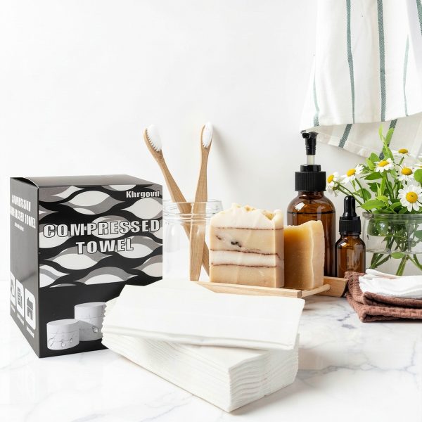 Khrgovd Compressed Towels Cotton Compact Design Multipurpose-5