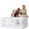 GGLL Pet Playpen Tool-less Assembly Transparent Panels-4