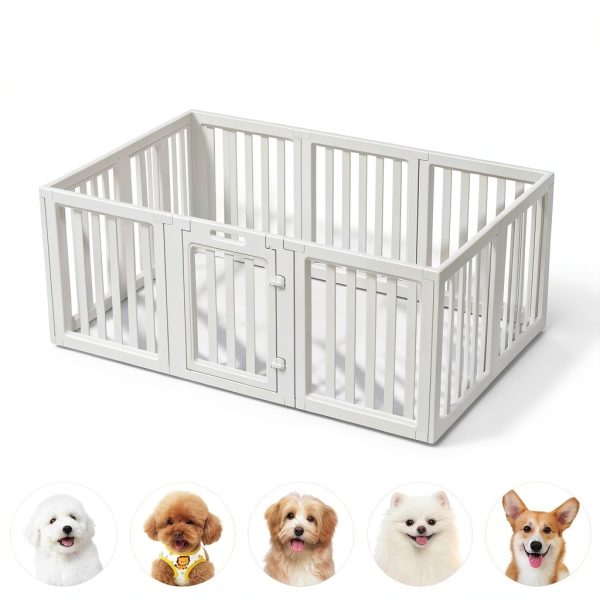 GGLL Pet Playpen Tool-less Assembly Transparent Panels-3