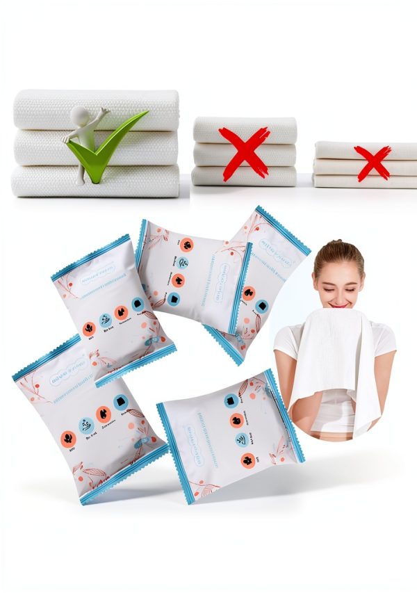 NOVGYXKM Compressed Cotton Towels Travel Camping Large Size-2