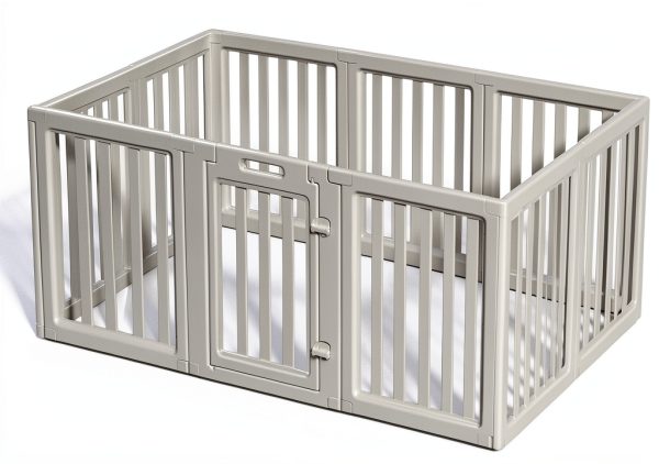 GGLL Pet Playpen Tool-less Assembly Transparent Panels-0