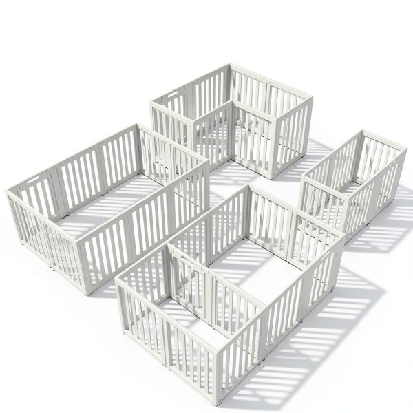 GGLL Pet Playpen Tool-less Assembly Transparent Panels-6