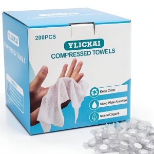 YLICKAI Compressed Towel Cotton Washcloth Outdoor Travel-0