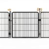 GDKASRNY Dog Playpen Silver 40 Inch 8 Panels-4