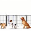 Dog Playpen Silver GDKASRNY 40 Inch 8 Panels-1