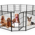 GDKASRNY Dog Playpen Silver 40 Inch 8 Panels-0