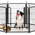 Dog Playpen Silver GDKASRNY 40 Inch 8 Panels-0