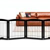 Pawland wooden dog gate convertible 96in-0