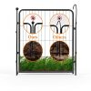 GDKASRNY Dog Playpens 40 Inch Silver-1