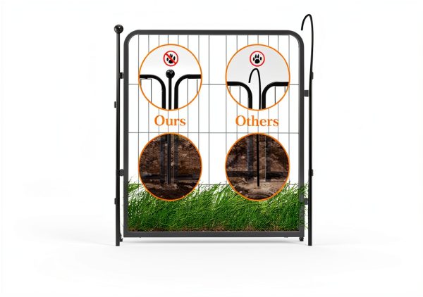 GDKASRNY Dog Playpens 40 Inch Silver-1