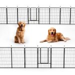 Dog Playpen GDKASRNY Silver 40 Inch Indoor Fence-0
