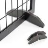 Pawland wooden dog gate convertible 96in-7