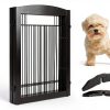 Pawland wooden dog gate convertible 96in-6