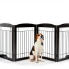 Pawland wooden dog gate convertible 96in-8