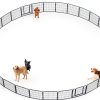 GDKASRNY Dog Playpens 40 Inch Silver-6
