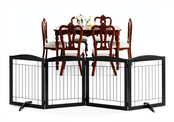 Pawland wooden dog gate convertible 96in-1