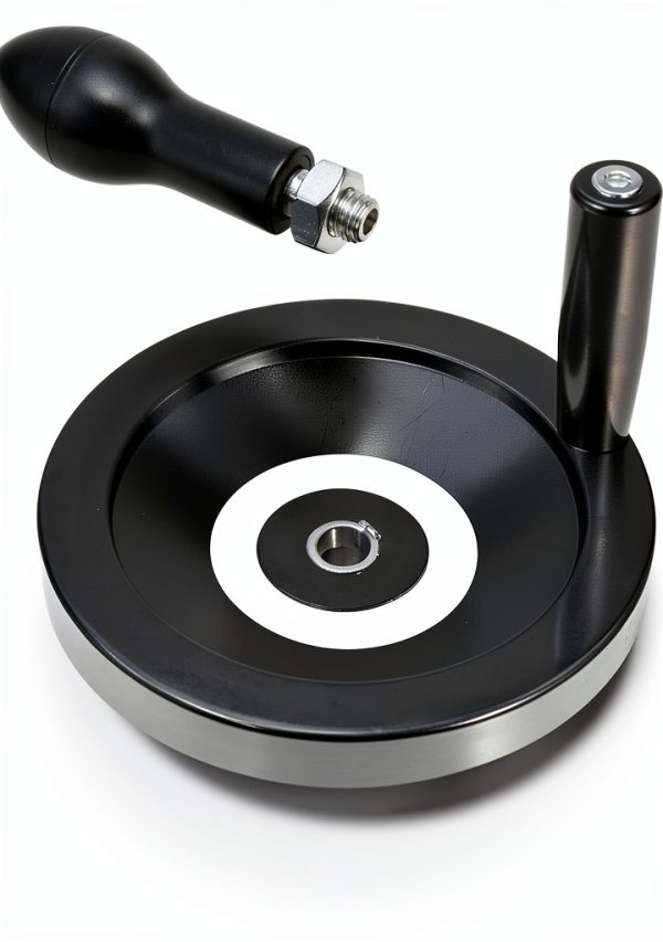 M10 Stainless Steel Crank Handle by Meuey Lyot M10x80 Black Hand Wheel-4
