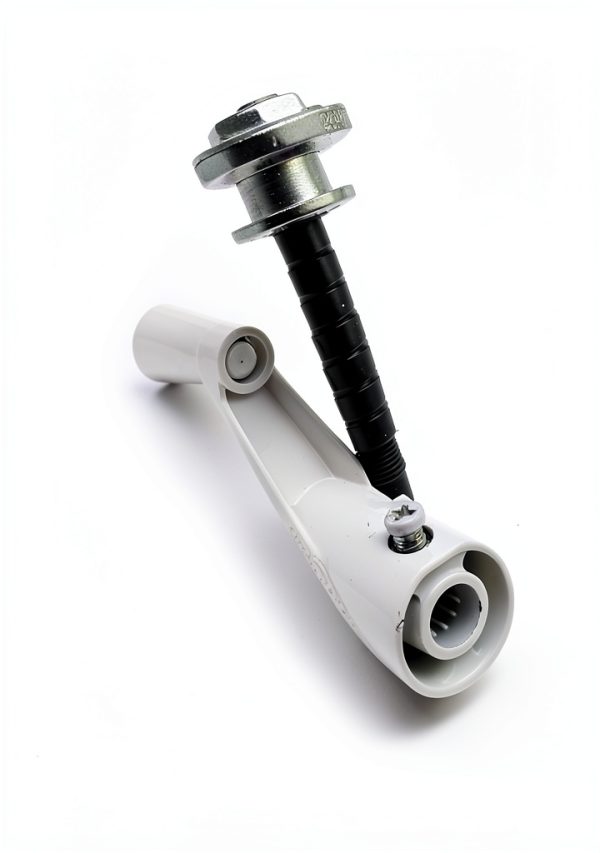 Window Crank Handle Replacement,(Single)(White Color) Fit to [3/8" Spline Socket Crank Handle]. Spline Socket, Smooth 360-Degree Operation.Casement,Compatible Andersen Window.Material: Zinc Alloy-3