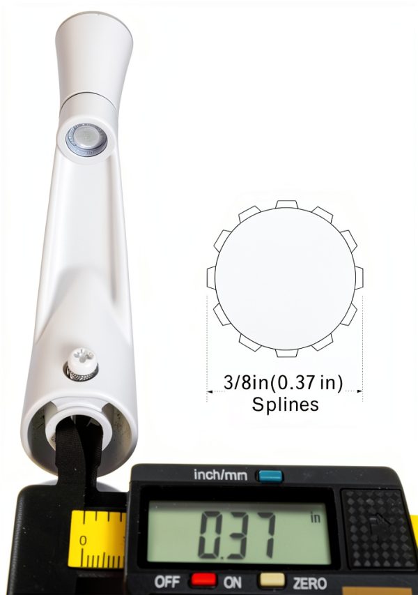 Window Crank Handle Replacement,(Single)(White Color) Fit to [3/8" Spline Socket Crank Handle]. Spline Socket, Smooth 360-Degree Operation.Casement,Compatible Andersen Window.Material: Zinc Alloy-2