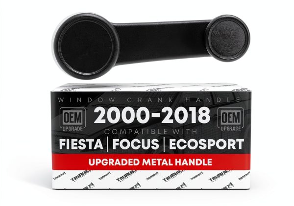 Window Crank Handle Metal by T1A – Black Fit for Ford EcoSport, Fiesta-0