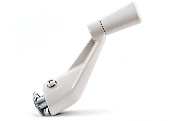 Window Crank Handle Replacement,(Single)(White Color) Fit to [3/8" Spline Socket Crank Handle]. Spline Socket, Smooth 360-Degree Operation.Casement,Compatible Andersen Window.Material: Zinc Alloy-7
